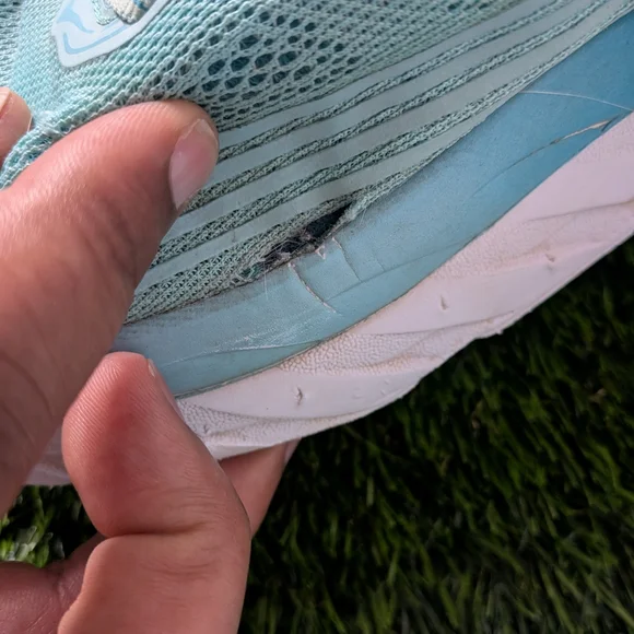 Hoka One One Bondi 6 Women's Sz. 10 Athletic Running Light blue and Aqua F27219K - Picture 6 of 7